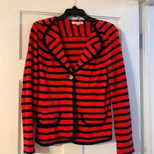 Cabi striped knit jacket in medium